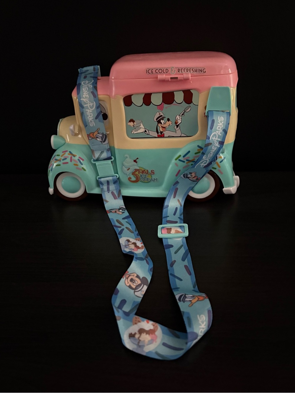 Disneyland Mickey & Friends Ice Cream Truck Sundae Bucket missing Spoon/Scoop